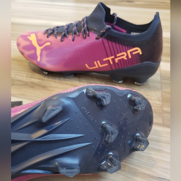 Puma Ultra 2.4 Firm Ground AG Festival Fuchsia Soccer cleats size 11.5 - Picture 9 of 11